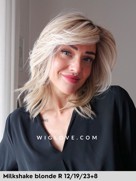 chicago belle tress parrucca mossa alle spalle scalata fibra sintetica termoresistente lacefront riga sinistra city collection 