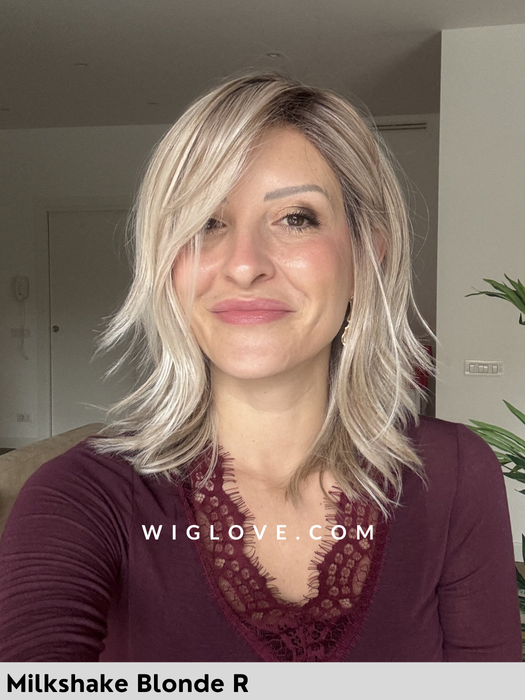 chicago belle tress parrucca mossa alle spalle scalata fibra sintetica termoresistente lacefront riga sinistra city collection 