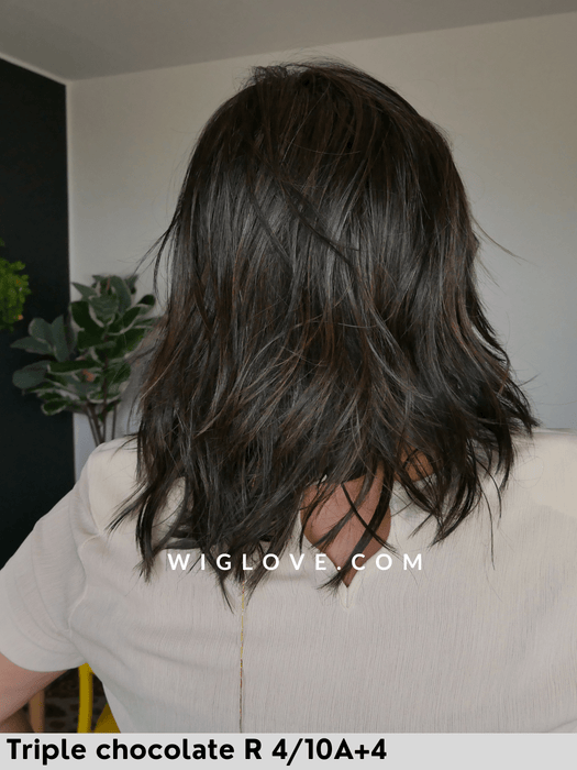 chicago belle tress parrucca mossa alle spalle scalata sintetica termoresistente lacefront riga sinistra retro aperto e fatto a macchina city collection