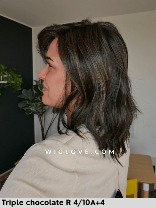 chicago belle tress parrucca mossa alle spalle scalata sintetica termoresistente lacefront riga sinistra retro aperto e fatto a macchina city collection