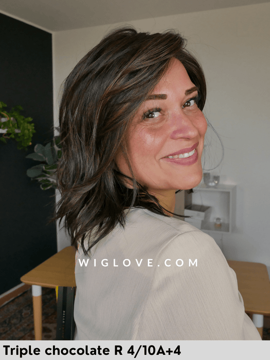 chicago belle tress parrucca mossa alle spalle scalata sintetica termoresistente lacefront riga sinistra retro aperto e fatto a macchina city collection