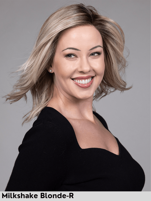 CHICAGO - riga sinistra, attaccatura naturale - Wig Love - Parrucca SinteticaMilkshake Blonde Rooted