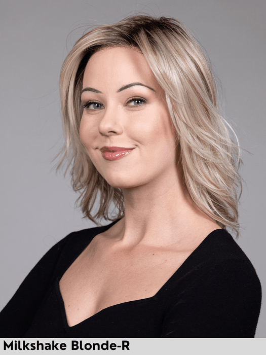 CHICAGO - riga sinistra, attaccatura naturale - Wig Love - Parrucca SinteticaMilkshake Blonde Rooted