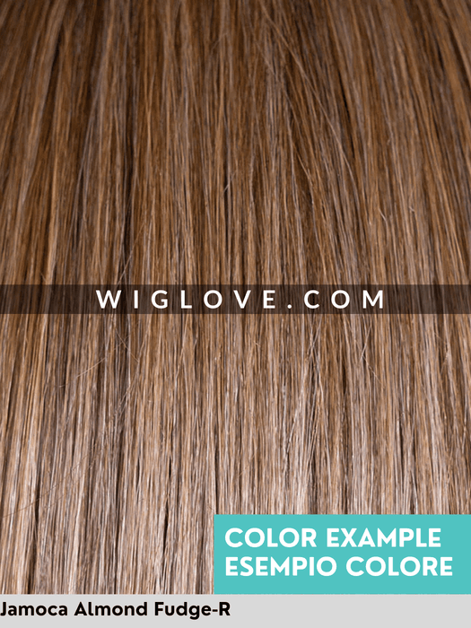 CHLOE - 100% fatta a mano, attaccatura estesa, antiscivolo - Wig Love - Parrucca SinteticaJamoca Almond Fudge - R