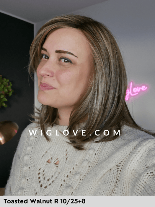 CHLOE - 100% fatta a mano, attaccatura estesa, antiscivolo - Wig Love - Parrucca SinteticaToasted Walnut R