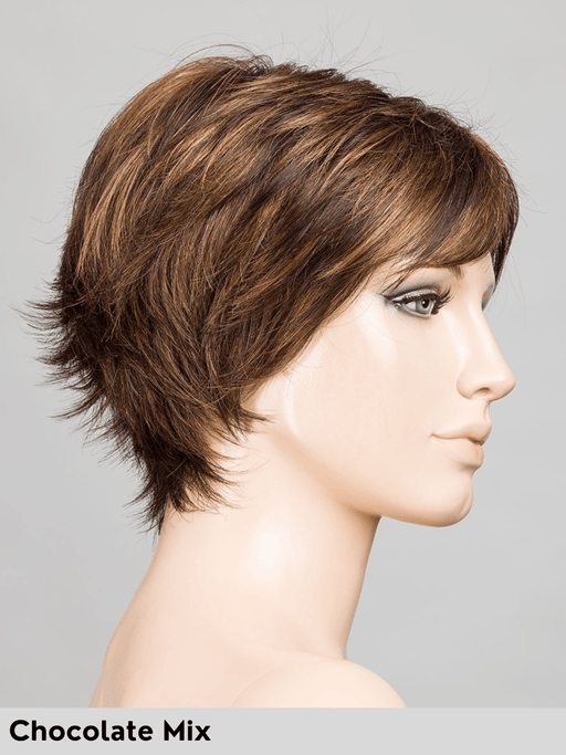 GILDA MONO - riga libera, attaccatura naturale - Wig Love - Parrucca SinteticaChocolate Mix