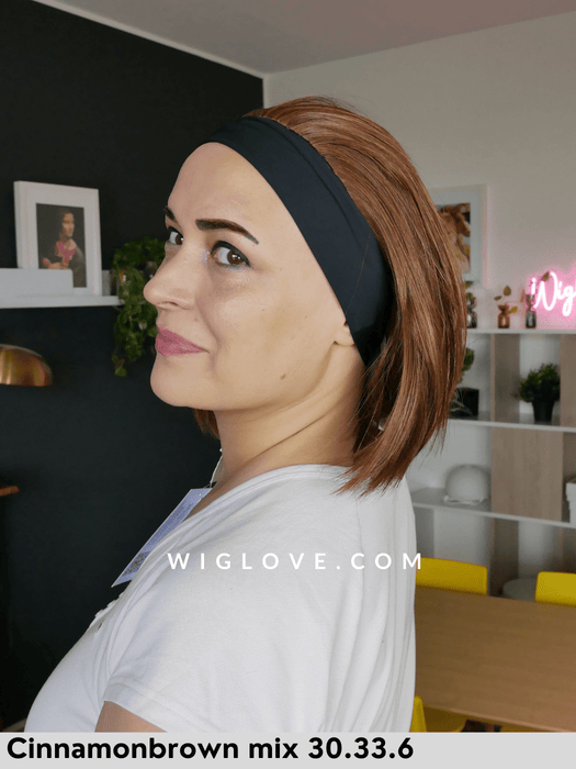 CIDRE - Fascia con Capelli - Fibra Sintetica - Wig Love - TopperCinnamon Brown Mix