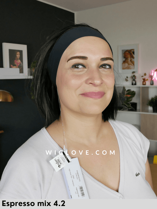 CIDRE - Fascia con Capelli - Fibra Sintetica - Wig Love - TopperEspresso Mix