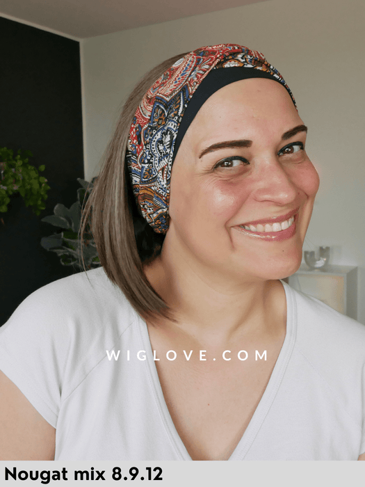 CIDRE - Fascia con Capelli - Fibra Sintetica - Wig Love - TopperChocolate Mix