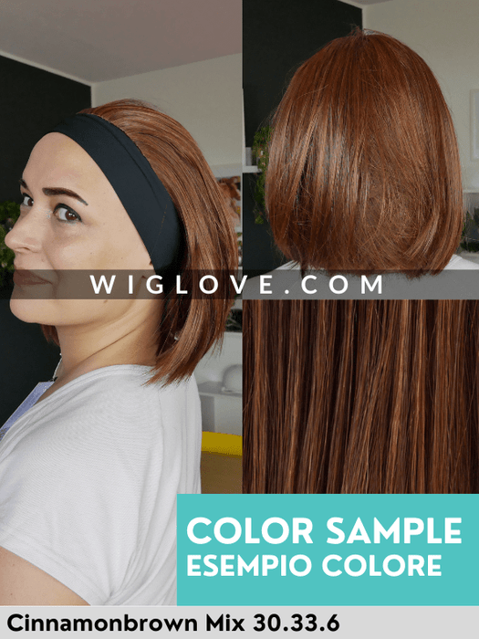 MINT - Fascia con Capelli - Fibra Sintetica - Wig Love - TopperCinnamon Brown Mix