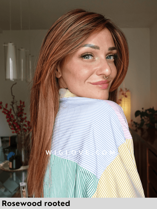 CLOUD - piccolo lace front, monofilamento vortice - Wig Love - Parrucca SinteticaPastel Blonde Rooted