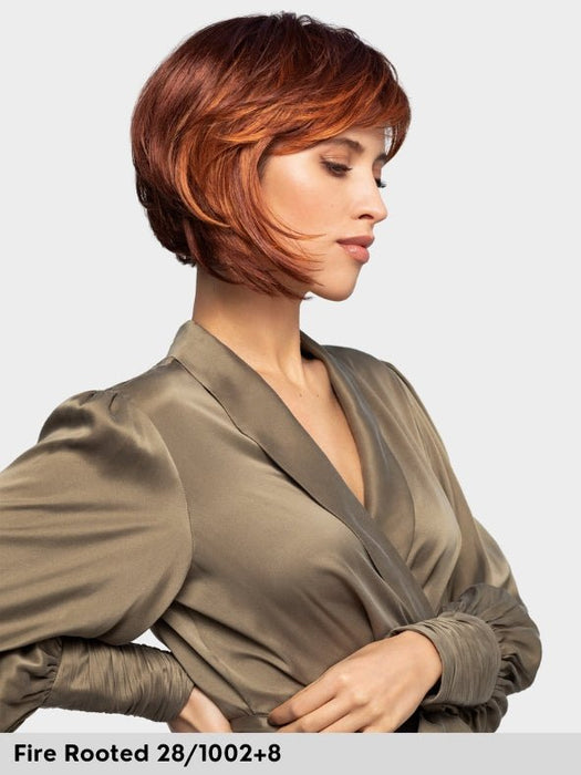 CLOUD SMALL - piccolo lace front, monofilamento vortice - Wig Love - Parrucca SinteticaDark Blond Rooted 12/14/26+12