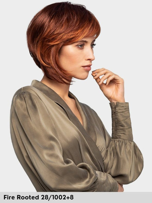 CLOUD SMALL - piccolo lace front, monofilamento vortice - Wig Love - Parrucca SinteticaDark Blond Rooted 12/14/26+12