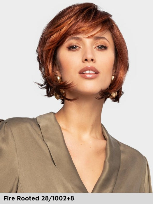 CLOUD SMALL - piccolo lace front, monofilamento vortice - Wig Love - Parrucca SinteticaDark Blond Rooted 12/14/26+12