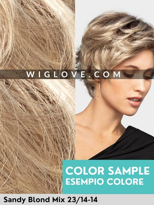 CLOUD SMALL - piccolo lace front, monofilamento vortice - Wig Love - Parrucca SinteticaSandy Blond Mix 23/14 - 14