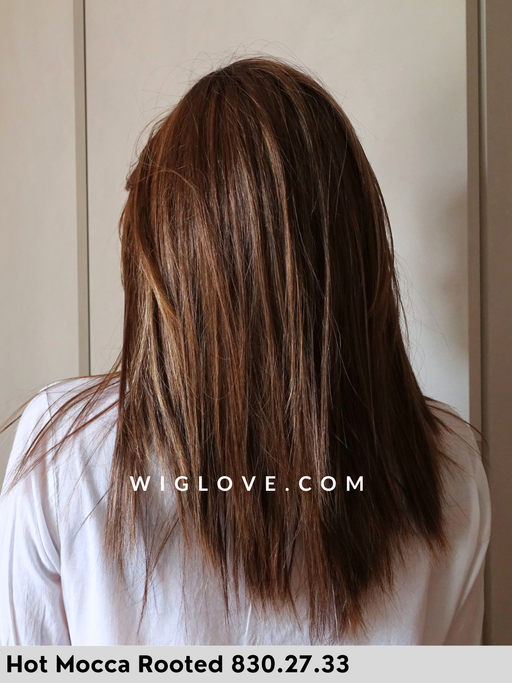 code mono ellen wille hot mocca rooted parrucca sintetica lacefront monofilamento riga sinistra liscia alle spalle scalata