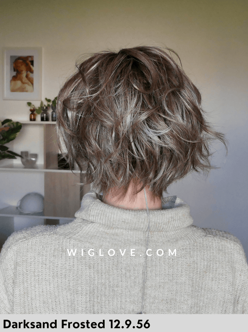 cookie mono part ellen wille parrucca carrè mosso  in fibra sintetica termoresistente lacefront riga sinistra dispositivo medico CE