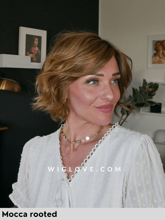 COOKIE MONO PART - Pronta Consegna 24/48 ore - Wig Love - Parrucca SinteticaDark Sand Frosted