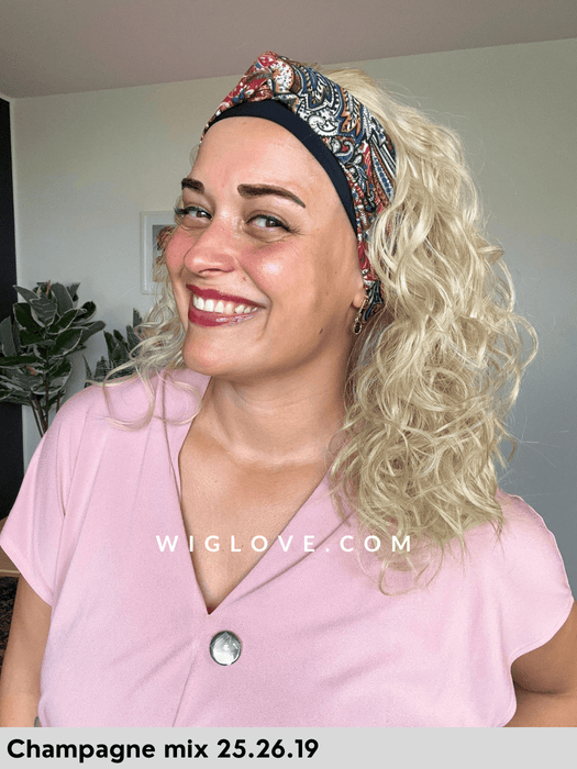 cosmopolitan ellen wille fascia con capelli sintetici resistente al calore piega mossa taglia M 