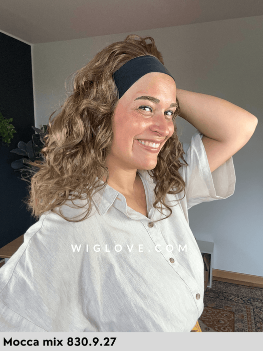 cosmopolitan ellen wille fascia con capelli sintetici resistente al calore piega mossa taglia M 