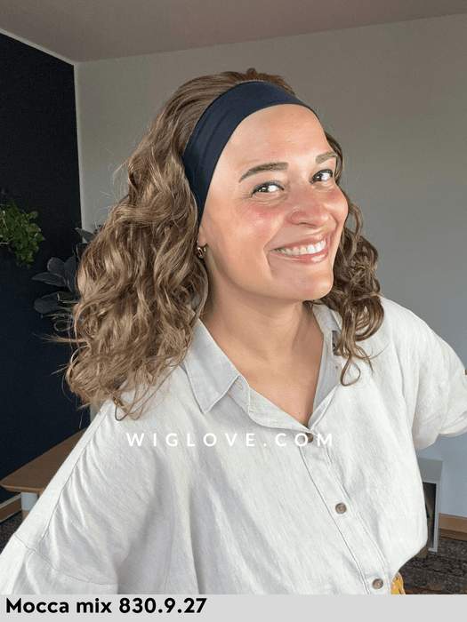 cosmopolitan ellen wille fascia con capelli sintetici resistente al calore piega mossa taglia M 