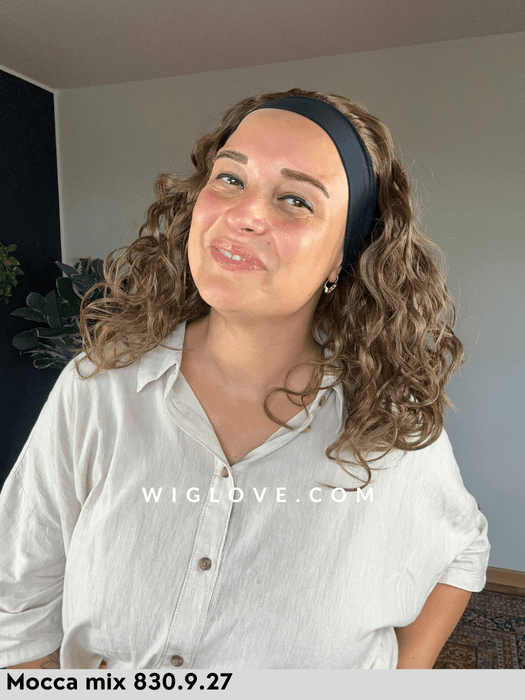 cosmopolitan ellen wille fascia con capelli sintetici resistente al calore piega mossa taglia M 