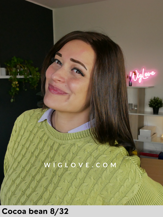 courtney jon renau 100% fatta a mano, attaccatura naturale, riga libera parrucca sintetica tradizionalelunga e liscia lacefront riga libera 