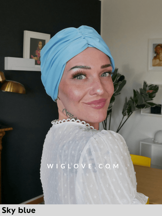 Cuffia Mare - Piscina ADA SWIM - Pronta Consegna 24/48 ore - Wig Love - TurbanteSky Blue