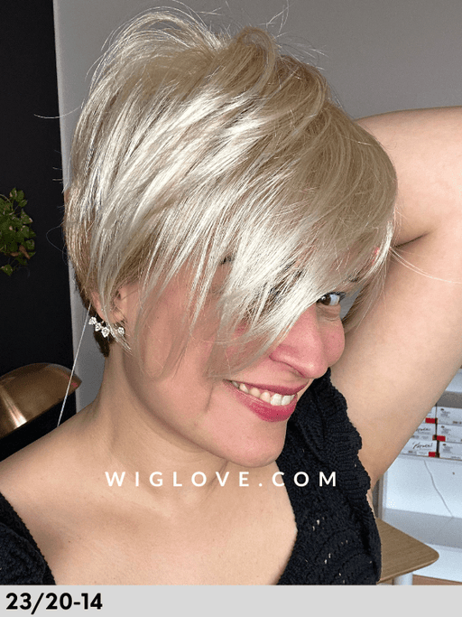 CYBER LEFT MONO LACE - riga libera, attaccatura naturale - Wig Love - Parrucca Sintetica23/20 - 14