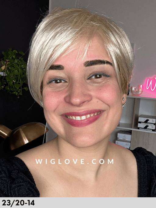 CYBER LEFT MONO LACE - riga libera, attaccatura naturale - Wig Love - Parrucca Sintetica23/20 - 14