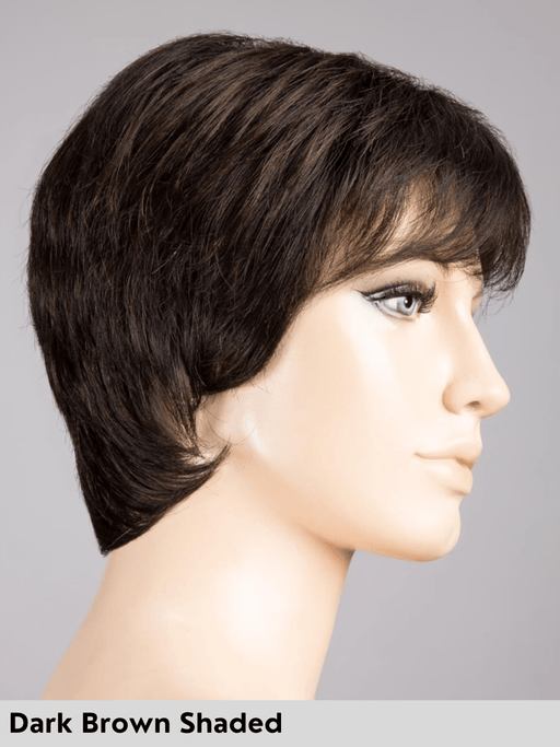 NAPOLI SOFT - attaccatura naturale, riga libera, retro chiuso - Wig Love - Parrucca SinteticaDark Brown Shaded