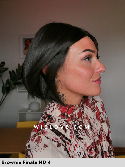 dawn jon renau parrucca sintetica termoresistente piastrabile caschetto corto piega liscia lacefront riga libera