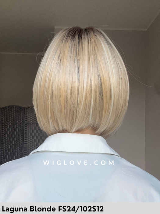 dawn jon renau parrucca sintetica termoresistente piastrabile caschetto corto piega liscia lacefront riga libera