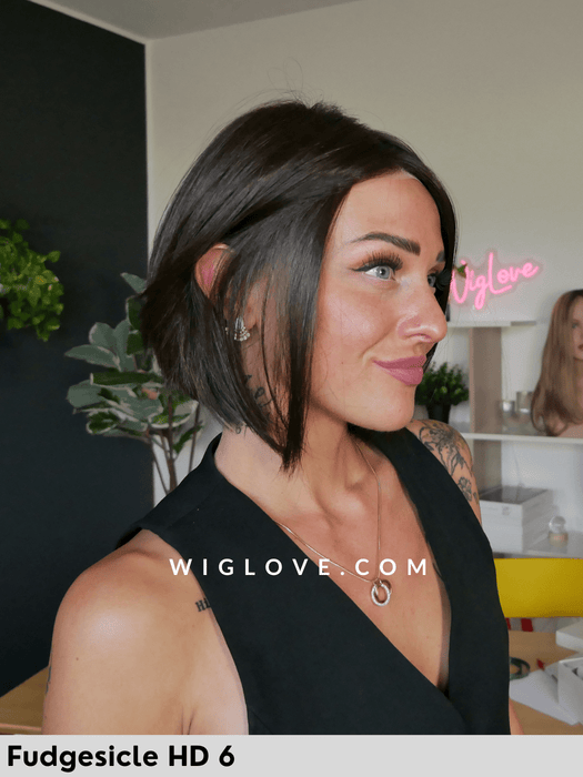 dawn jon renau parrucca sintetica termoresistente piastrabile caschetto corto piega liscia lacefront riga libera