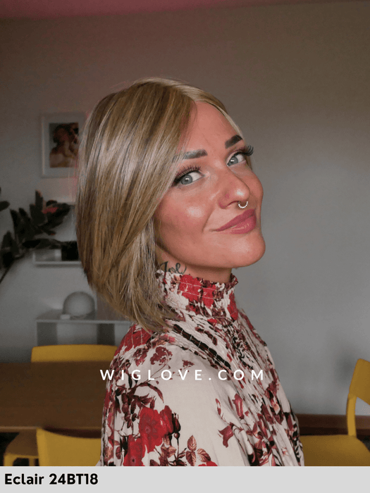 dawn jon renau parrucca sintetica termoresistente piastrabile caschetto corto piega liscia lacefront riga libera