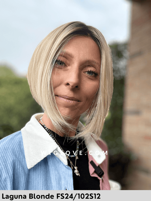 dawn jon renau parrucca sintetica termoresistente piastrabile caschetto corto piega liscia lacefront riga libera