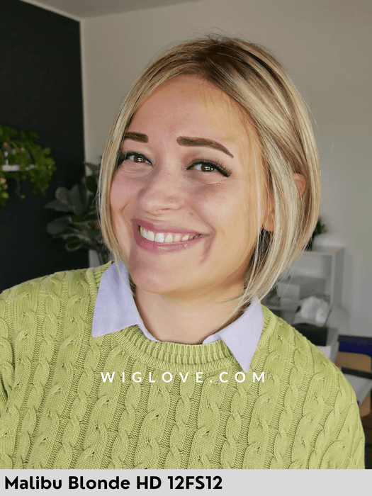 dawn jon renau parrucca sintetica termoresistente piastrabile caschetto corto piega liscia lacefront riga libera