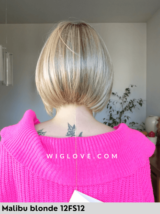 dawn jon renau parrucca sintetica termoresistente piastrabile caschetto corto piega liscia lacefront riga libera