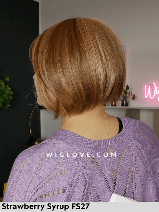 dawn jon renau parrucca sintetica termoresistente piastrabile caschetto corto piega liscia lacefront riga libera