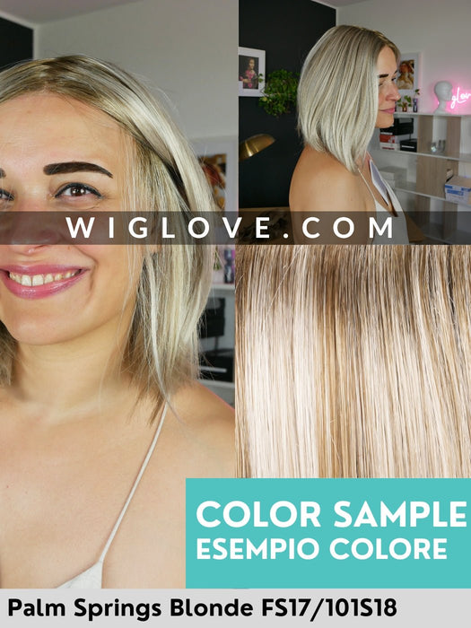 palm springs blonde fs17/101s18 jon renau Light Ash Blonde with Pure White Natural Blonde highlights, shaded with Dark Natural Ash Blonde