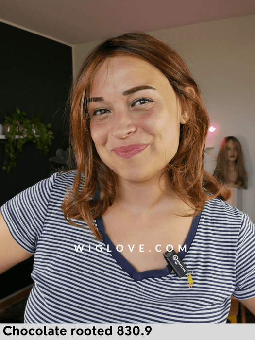 diva mono part ellen wille parrucca sintetica termoresistente taglio lungo e scalato con lacefront e riga centrale 