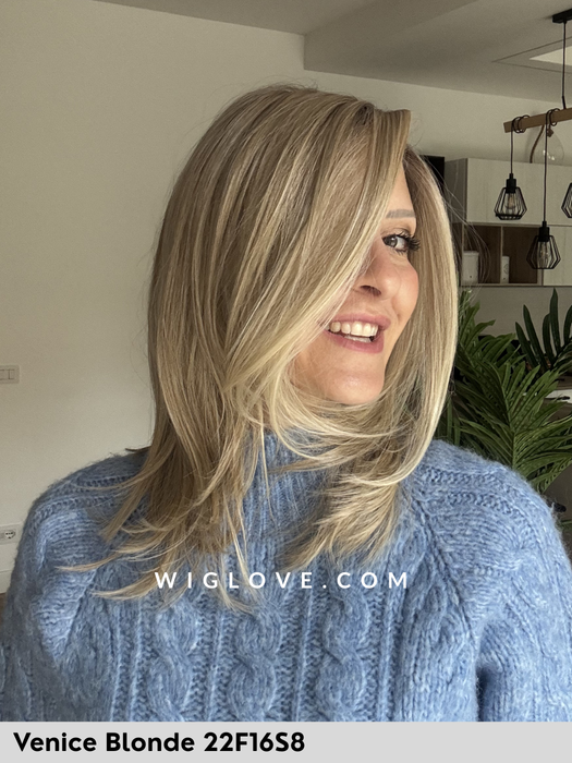 DREW - Pronta Consegna 24/48 ore - Wig Love - Parrucca SinteticaVenice Blonde HD
