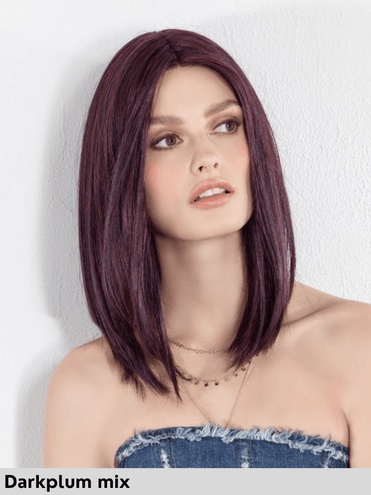 DRIVE - attaccatura naturale, riga centrale - Wig Love - Parrucca SinteticaDark Plum Mix