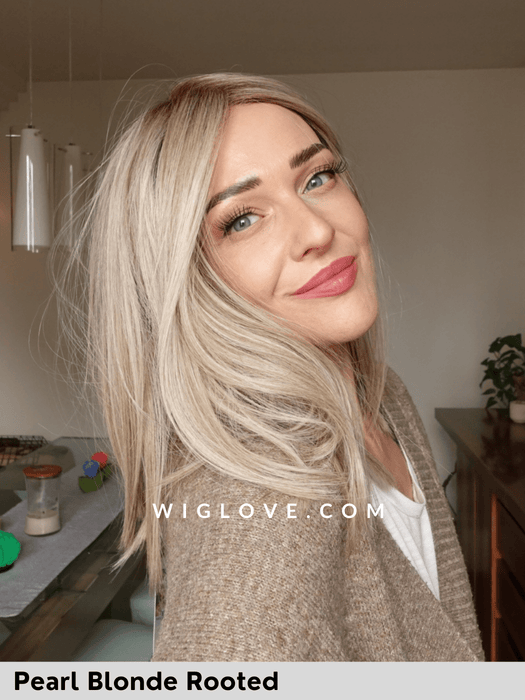 drive ellen wille parrucca piastrabile caschetto lungo pari fibra termoresistente lacefront attaccatura naturale riga centrale 