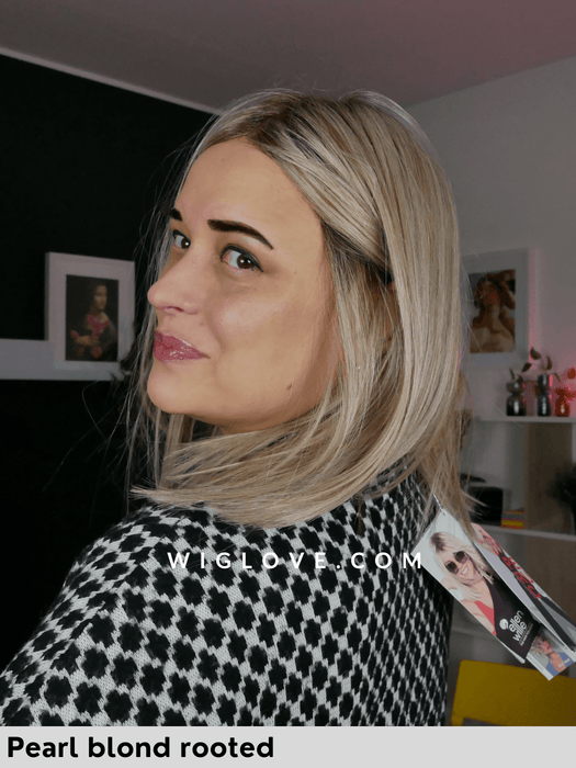 drive ellen wille parrucca piastrabile caschetto lungo pari fibra termoresistente lacefront attaccatura naturale riga centrale monofilamento 