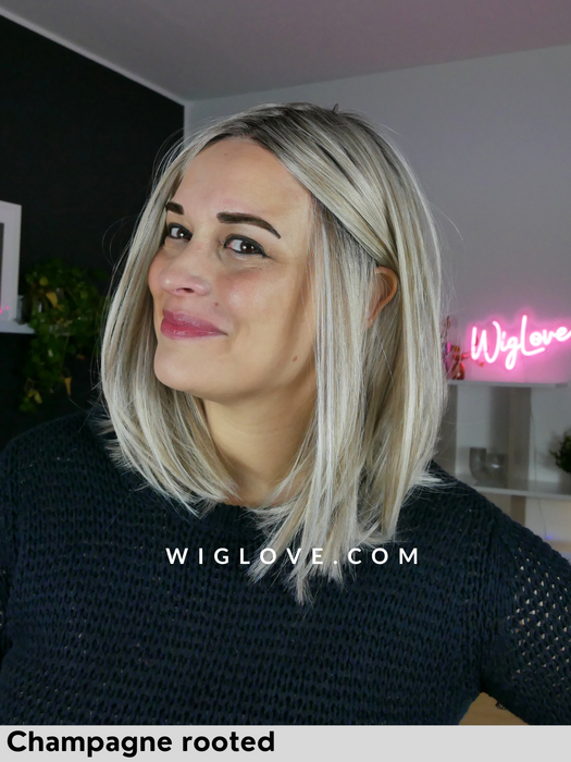 drive ellen wille parrucca piastrabile caschetto lungo pari fibra termoresistente lacefront attaccatura naturale riga centrale 