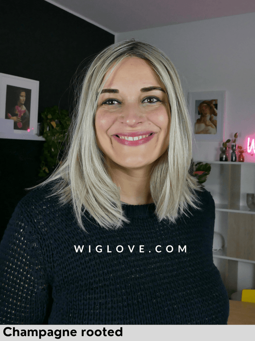 drive ellen wille parrucca piastrabile caschetto lungo pari fibra termoresistente lacefront attaccatura naturale riga centrale 