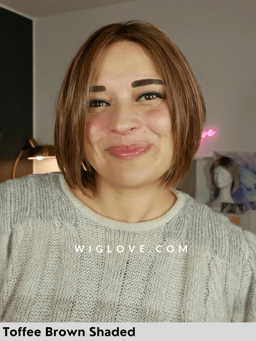 DUA MONO PART - Pronta Consegna 24/48 ore - Wig Love - Parrucca SinteticaToffee Brown Shaded