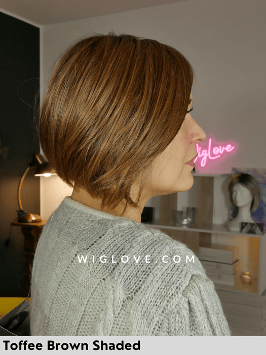 DUA MONO PART - Pronta Consegna 24/48 ore - Wig Love - Parrucca SinteticaToffee Brown Shaded