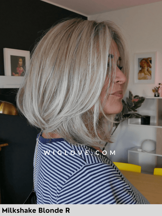 dubai belle tress parucca long bob scalato liscio city collection lacefront riga centrale retro aperto